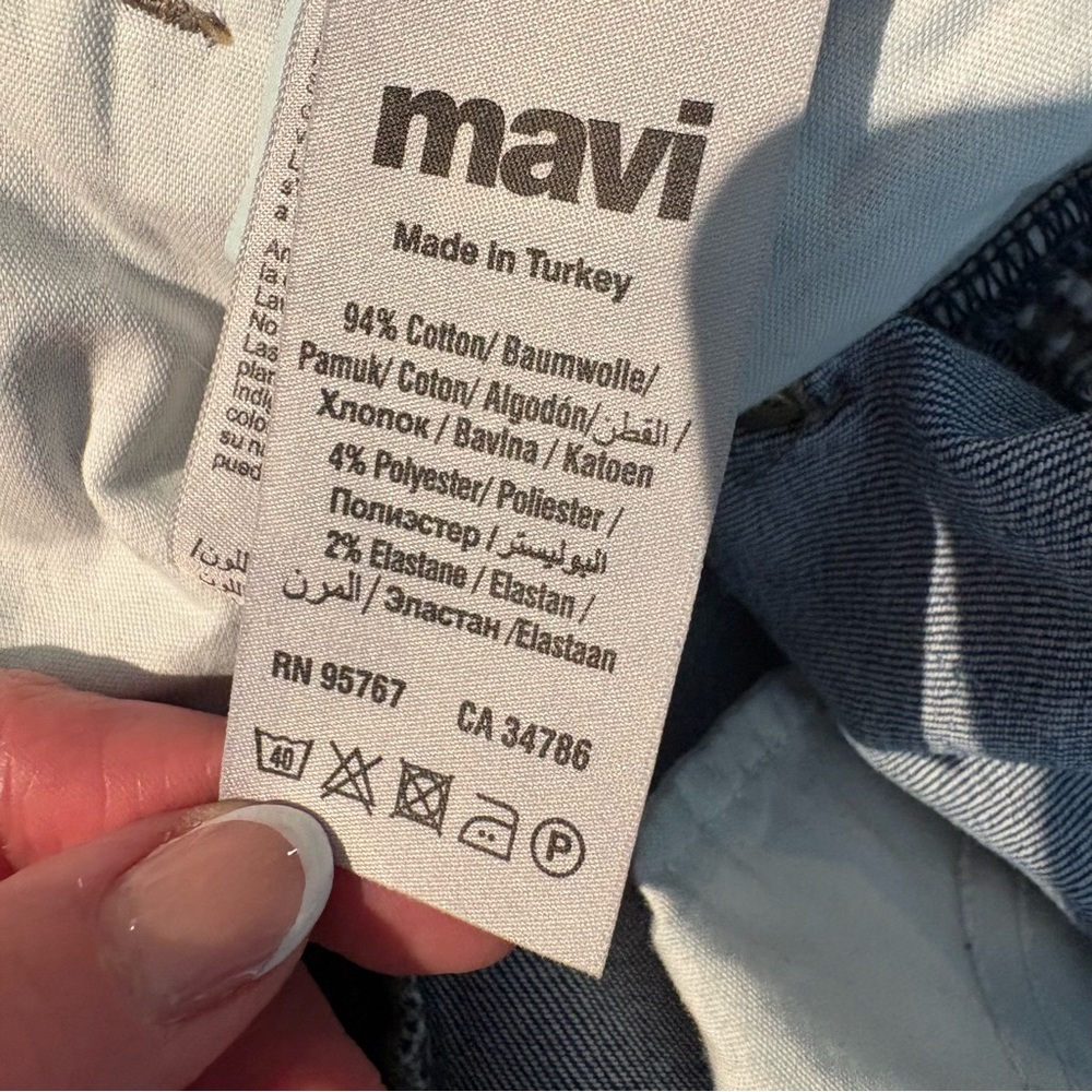 Mavi Tess Faux Pearl High Rise Super Skinny Jeans 31 - Picture 10 of 10